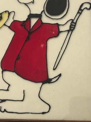 Vintage κορνίζα Snoopy μεταχειρισμένη σε καλή κατάσταση