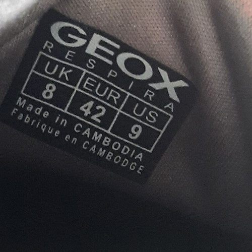Geox sneakers men's size 42 suede brown gray like new