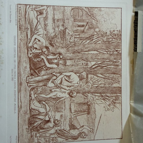 Engraving used, old authentic, 19 x 28 cm