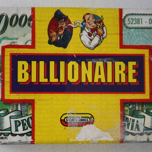Billionaire portable card board game 1996 new, sealed