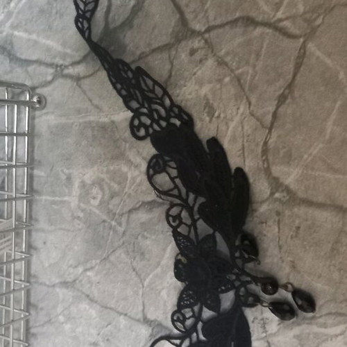 Joker fabric black necklaces, 2 pieces, like new, vintage style