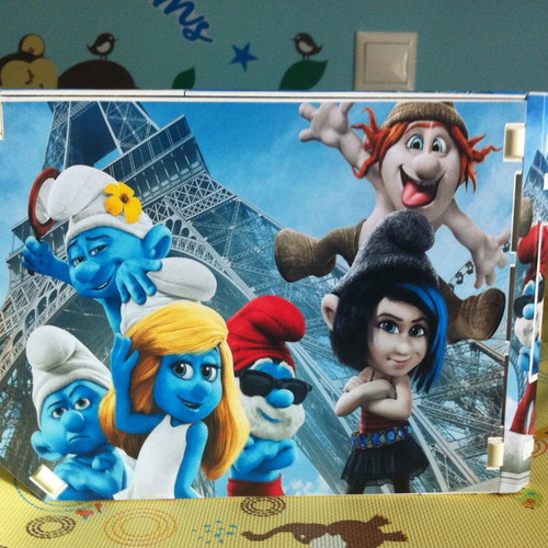 Wii console stickers Smurfs new
