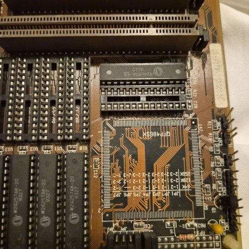 Vintage Intel i486 DX2 motherboard used