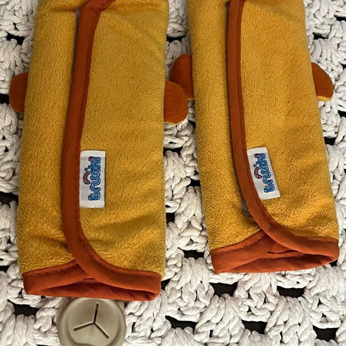 Trunki car seat belt pads used, SnooziHedz Mylo the Monkey