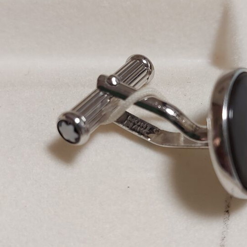 Mont Blanc Meisterstuck cufflinks used, mother of pearl