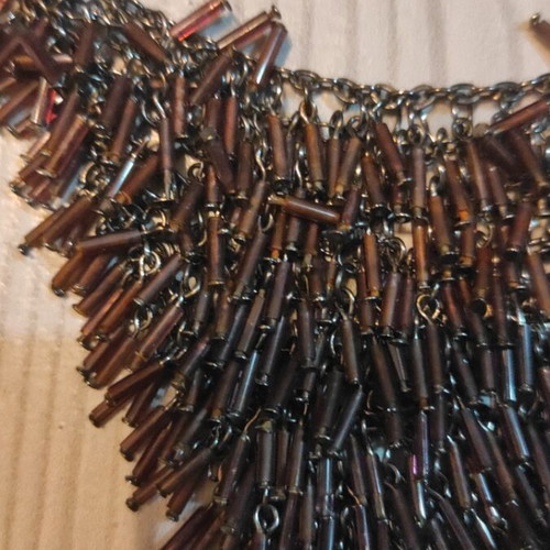 Dark brown necklace