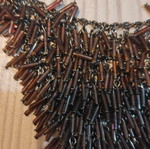 Dark brown necklace