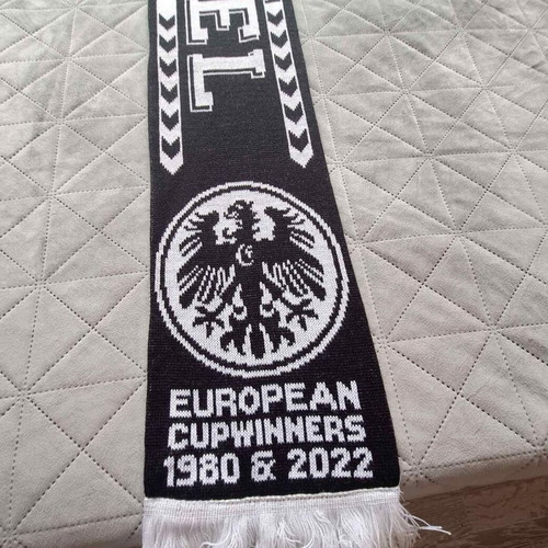 Eintracht Frankfurt fan scarf European Cup Winners 1980 & 2022 like new