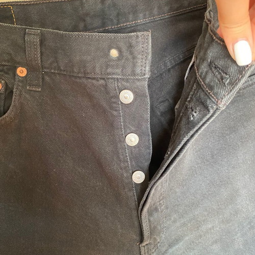 Levi's 501 Vintage Black Denim W34 L34 Made in USA 1997 like new