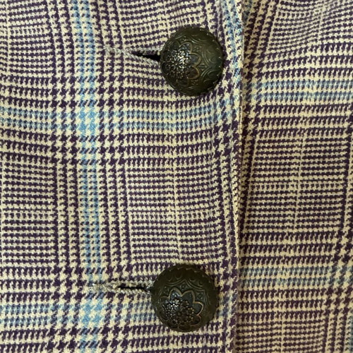 Checked jacket small used, brown