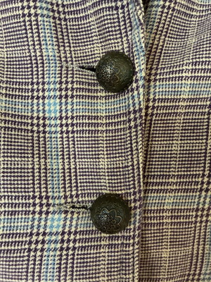 Checked jacket small used, brown