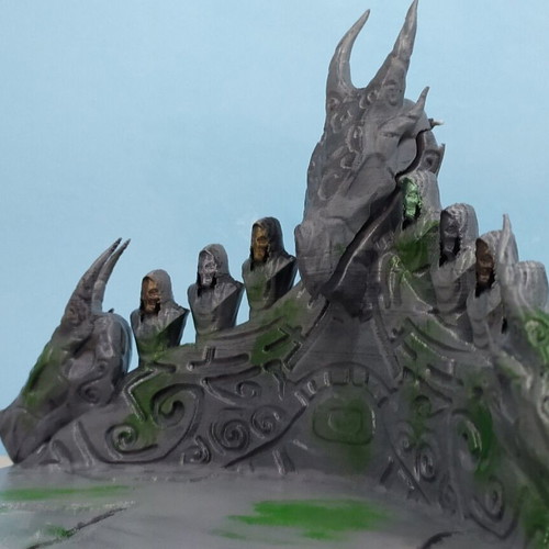 Skyrim Dragon Priest Altar 3D printed figure new, hand-painted, 20 cm
