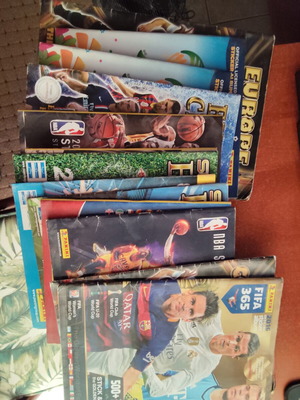 Football sticker albums, pack of 13