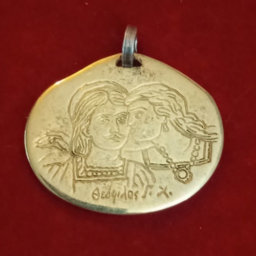 Theofilos Chatzimichalis K18 925 silver-gold collectible pendant charm