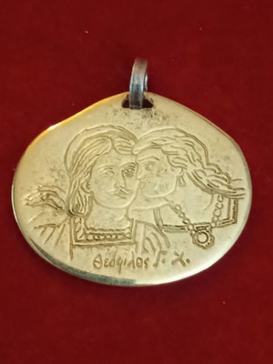 Theofilos Chatzimichalis K18 925 silver-gold collectible pendant charm