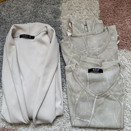 4-piece beige women's set made in Italy like new