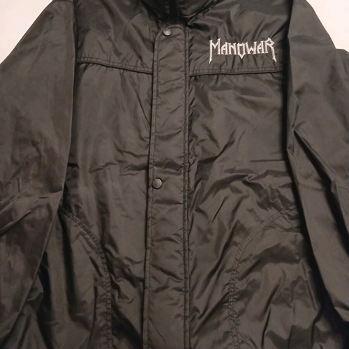 Manowar windbreaker jacket like new, size Large, black, Sol's