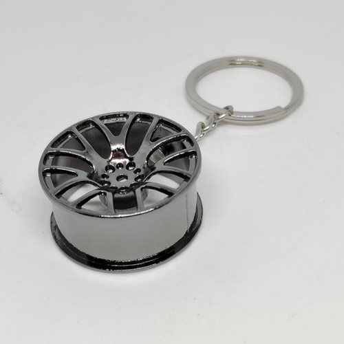 Car Wheel Keychain Gunmetal like new