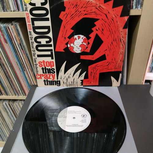 Coldcut Stop This Crazy Thing 12" vinyl used, electronic