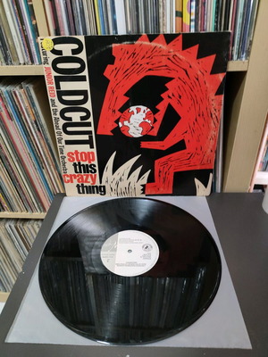 Coldcut Stop This Crazy Thing 12" vinyl used, electronic