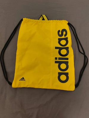 Adidas sports backpack like new, black and yellow