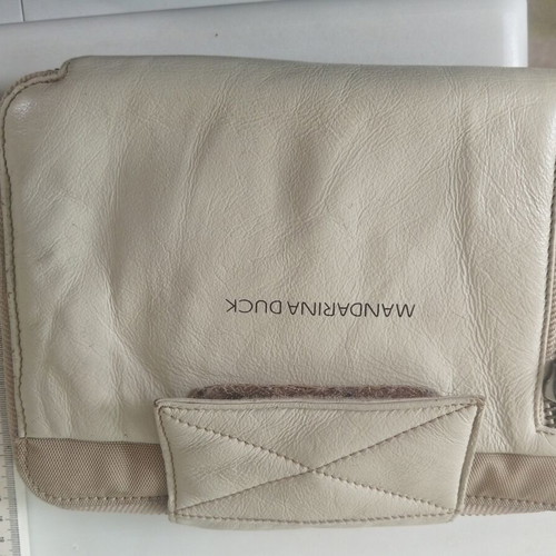 Mandarina Duck travel organizer used, beige, 25x18 cm