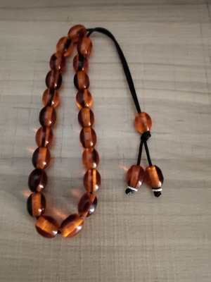 Handmade worry beads with acrylic beads, 21+1+2 beads
