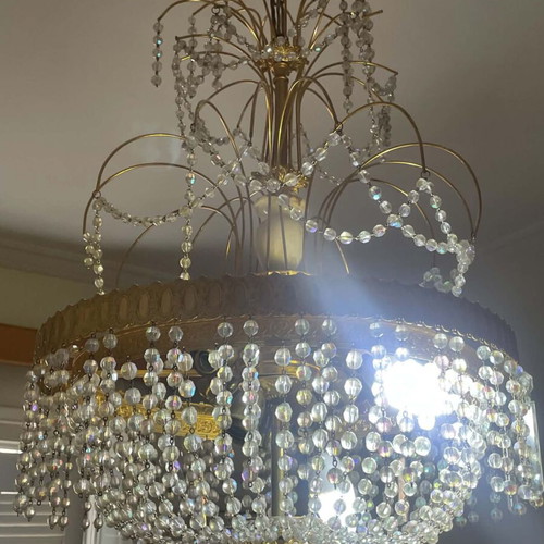 Lighting set with Swarovski crystals, like new, 3 pieces, gold