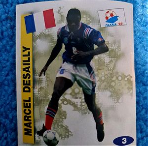 Συλλεκτικό αυτοκόλλητο world cup 1998 France Desailly France