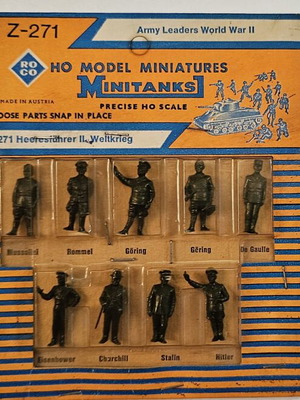 Roco Minitanks Z-271 Army Leaders World War II HO 1:87 vintage, σαν καινούργιο