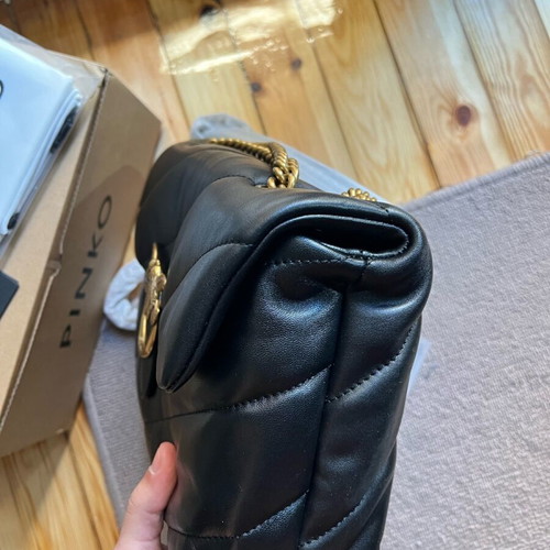 Pinko shoulder bag new, large size, black