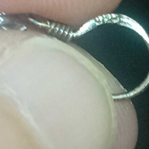 Silver 925 earrings spoon and cake