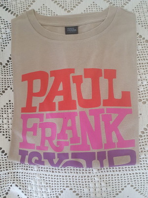 Paul Frank men's t-shirt used, beige, size L