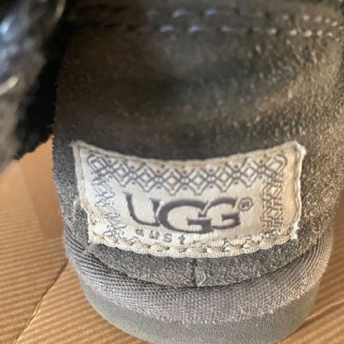 Ugg boots used, gray, size 36, knitted style
