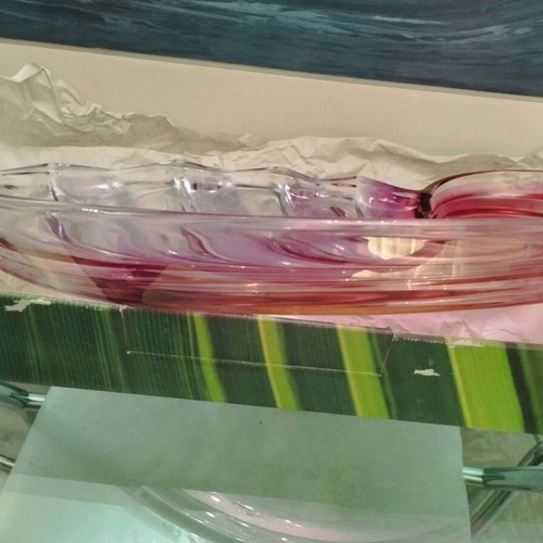 Walther Glas πιατέλα centerpiece κοχύλι 48cm καινούργιο, made in Germany