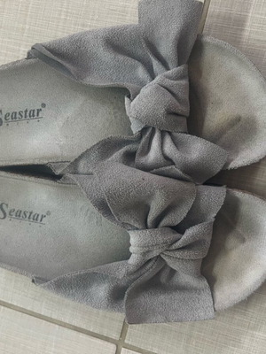 Slippers like new, size 38, gray and pink