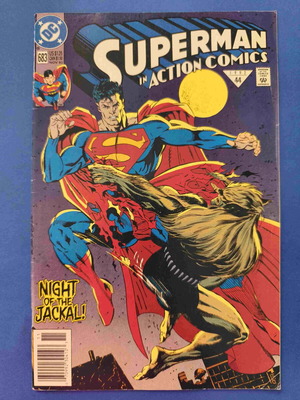 Action Comics 683 used, 4th cameo appearance of Doomsday