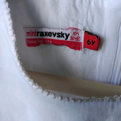 Raxevsky dress 6 years like new, white multicolor