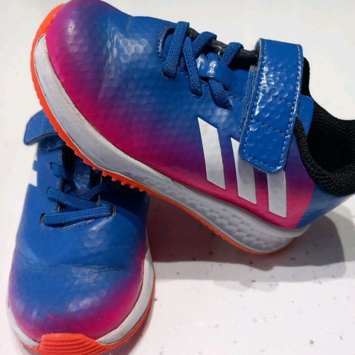 Adidas kids unisex athletic shoes size 23 used
