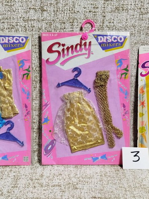 Sindy Disco Mixer & Makin'Waves Collection pack of 3 new dresses