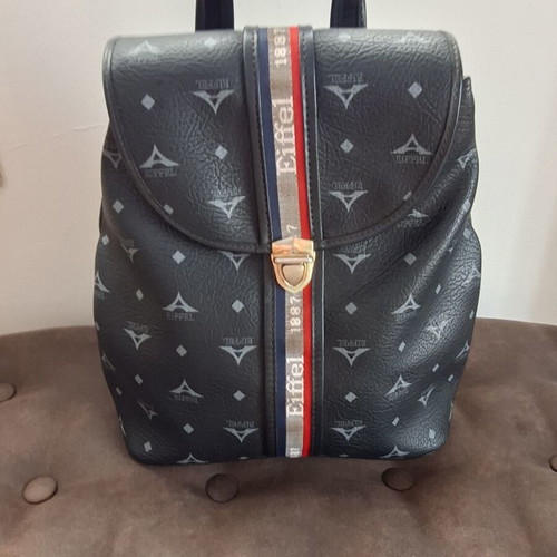 Backpack La tour Eiffel used, dark blue 30×25×5cm