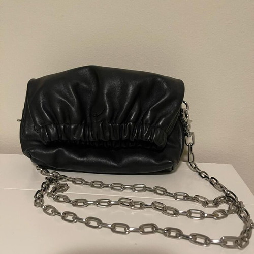 Zadig Voltaire Rockyssime XS black leather handbag like new