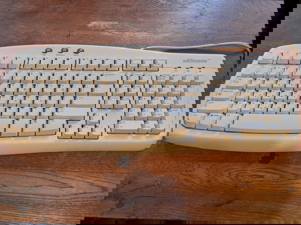Retro Σετ Πληκτρολόγιο Microsoft Basic Keyboard  - Ποντίκι  Basic Optical Mouse