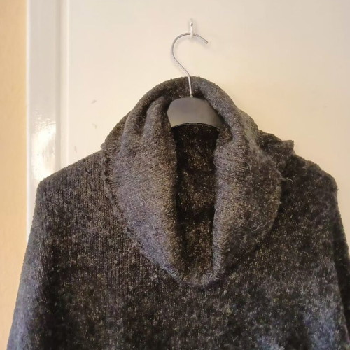 Knitted dress/shirt used, black, size L