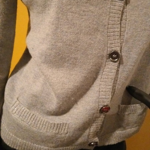 Koan women's cardigan new, grey with silver details, size M