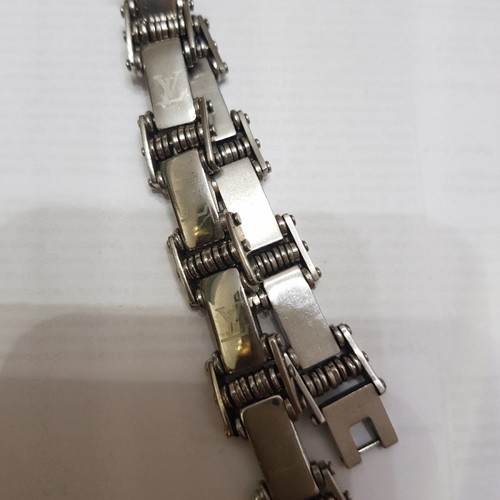 Men's bracelets made of steel used