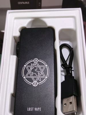 Centaurus M100 Mod Lost Vape like new, full black aluminum