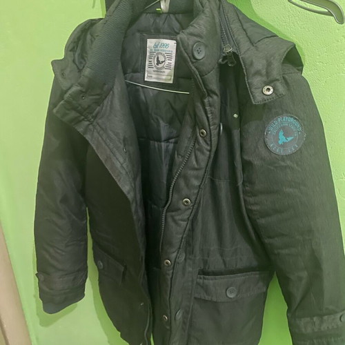 Orchestra kids jacket used, black and gray, age 12