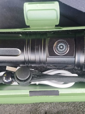 Rechargeable LED Handheld Flashlight with Carrying Case