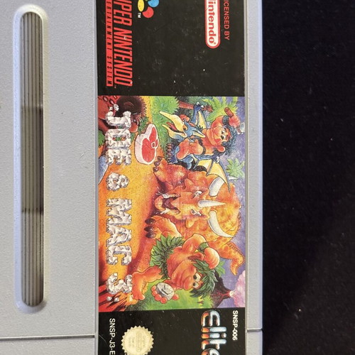 Joe & Mac 3 Super Nintendo SNES game used, authentic, fully functional
